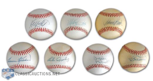 Heavy Hitters Autographed Baseball Collection of 7