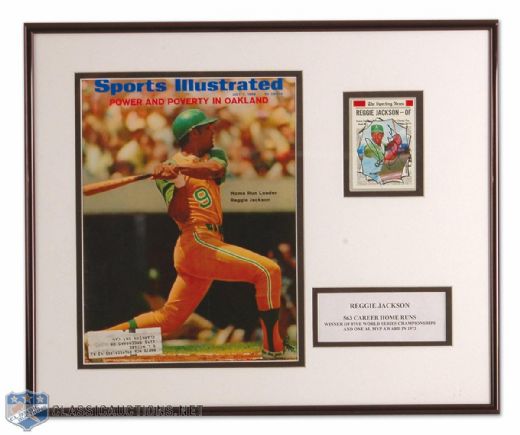 Collection of 3 Vintage Baseball Framed Sports Illustrated & Autographed Cards