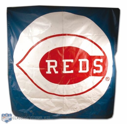 Giant Cincinnati Reds Vinyl Banner from Montreal’s Olympic Stadium Center Field