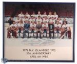 Clark Gillies’ 10th Anniversary 1974-75 New York Islanders Team Photo