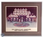 Clark Gillies’ 1980-81 New York Islanders Stanley Cup Champions Team Photo