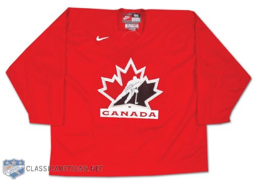 Adam Foote Team Canada 2006 Olympic Exhibition Game Worn Jersey