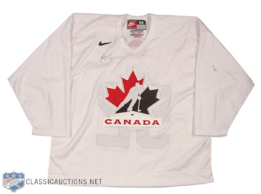 Adam Foote Team Canada 2006 Olympic Exhibition Game Worn Jersey