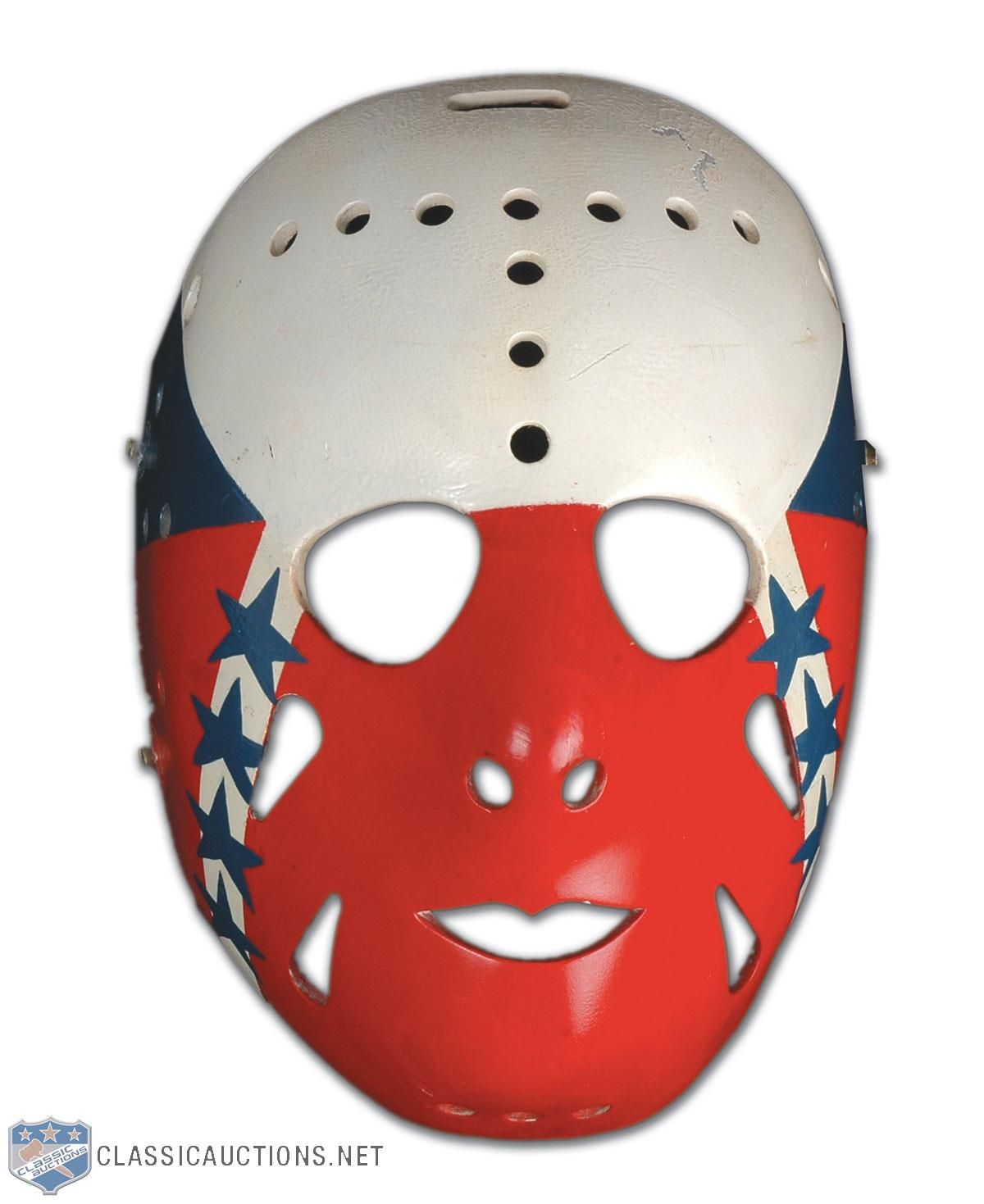 Lot Detail - 1970s Higgins-Style Pro-Molded Goalie Mask