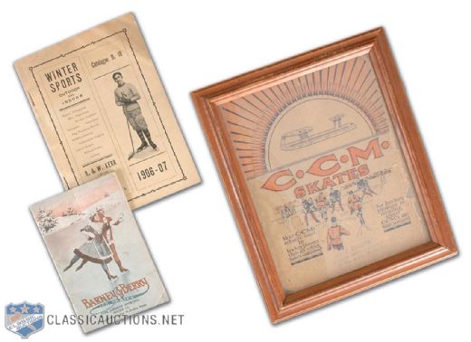 Rare Early-1900s Winter Sporting Goods Catalog Collection of 3