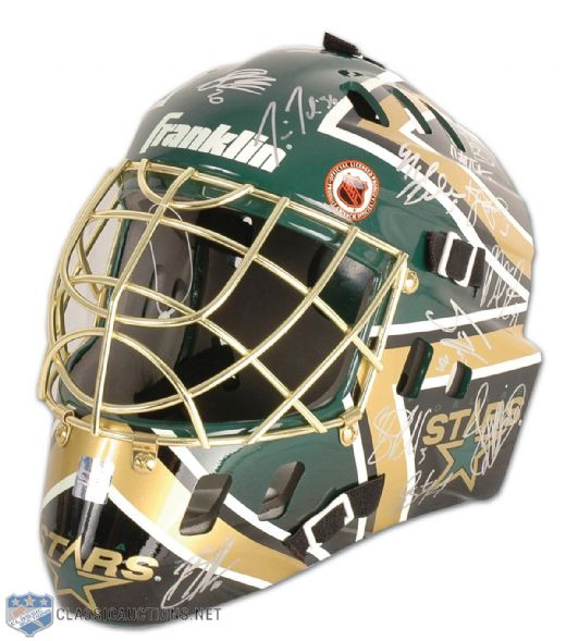 2007/08 Dallas Stars Team Autographed Goalie Mask