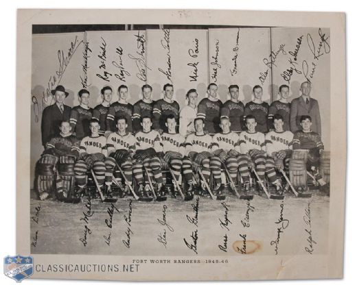 1940s USHL and AHL Hockey Team Photos Collection of 3