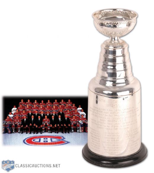 Jacques Laperriere’s 1992-93 Montreal Canadiens Stanley Cup Championship Trophy