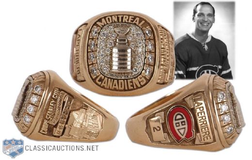 Jacques Laperriere’s Montreal Canadiens Career Tribute Ring