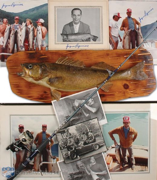 Jacques Laperriere’s Fishing and Hunting Memorabilia and Photo Collection of 18