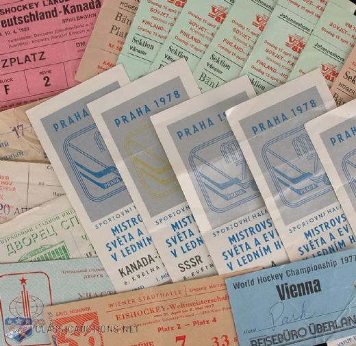 Dr. Ernie Lewis’ 1977-83 World Championships Ticket Collection