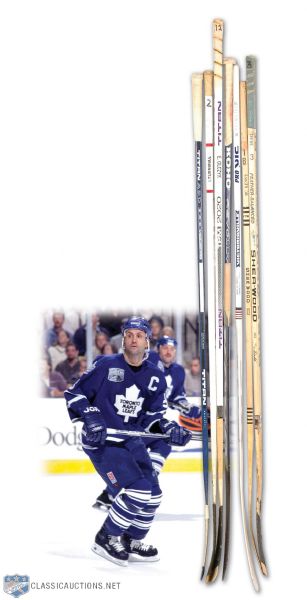 Dr. Ernie Lewis’ Toronto Maple Leafs Stick Collection of 7