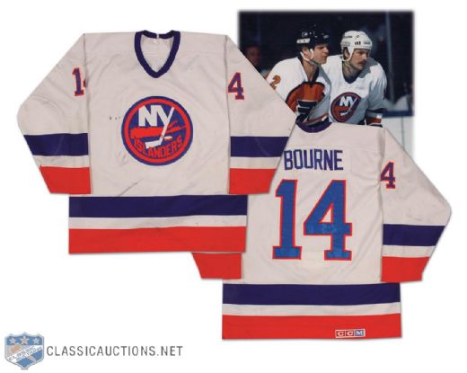 Bob Bourne’s 1985 Game Used New York Islanders Jersey