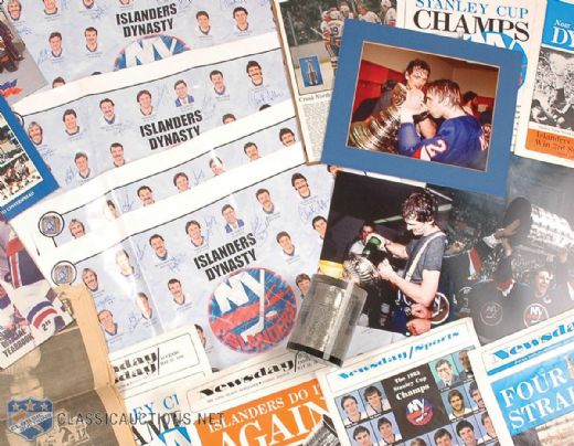 Bob Bourne’s New York Islanders Stanley Cup Photo, Poster and Media Collection of 30+
