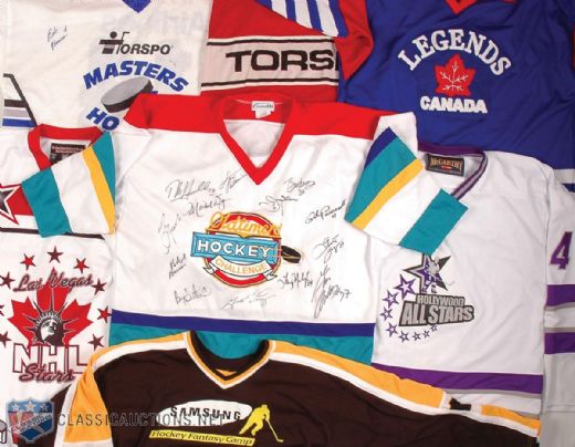Bob Bourne’s Hockey Legends Jersey Collection of 7