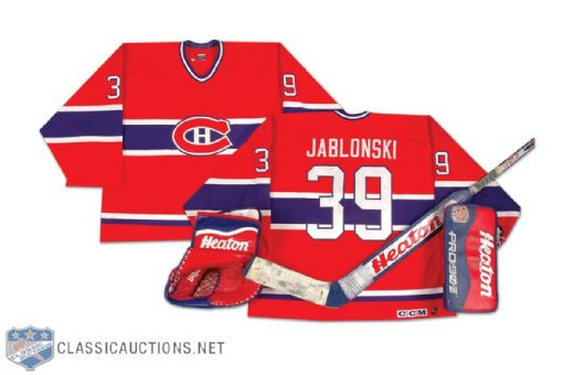 1990s Pat Jablonski Montreal Canadiens Game Worn Jersey & More