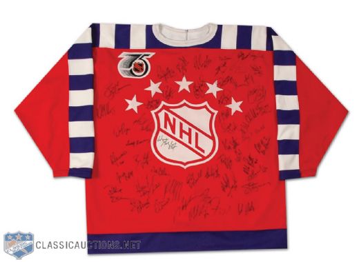 1992 NHL All-Star Game Team Autographed Jersey