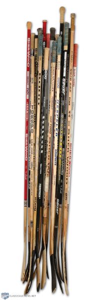 Montreal Canadiens Game Used Stick Collection of 20