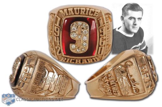 Maurice Richard Diamond & Gold Career Tribute Ring