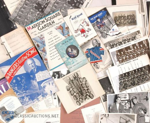 Monstrous New York Rangers & MSG Memorabilia Collection of 100+