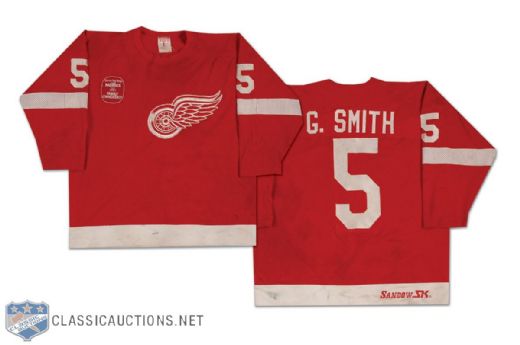 Greg Smith Game Used 1981-82 Detroit Red Wings Jersey
