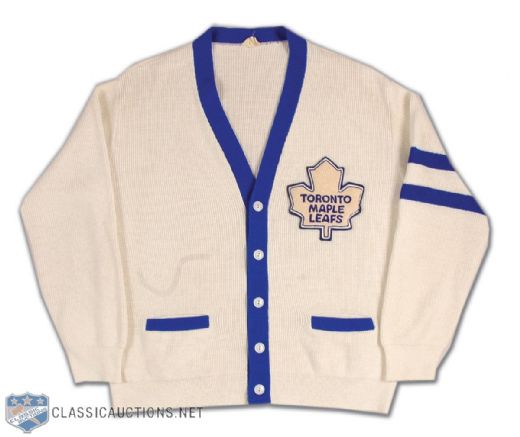 Original Late-1960s Toronto Maple Leafs Official Cardigan