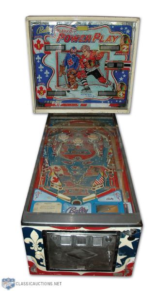 Original Bobby Orr’s Power Play Hockey Bally Pinball Machine