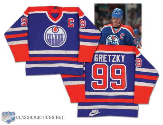 1987-88 Wayne Gretzky Edmonton Oilers Replica Nike Game Jersey