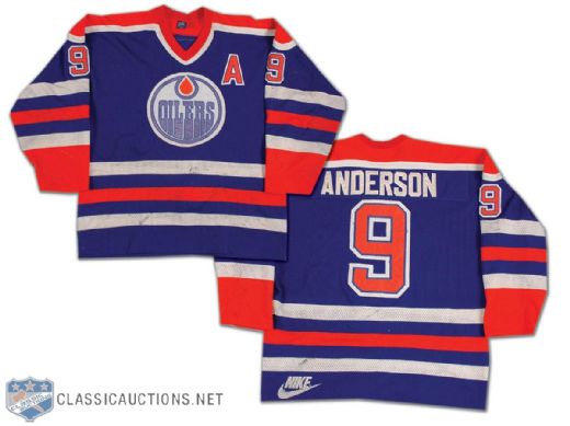 Glenn Anderson Edmonton Oilers 1988 Stanley Cup Finals Game Worn Nike Jersey – Video Matched!
