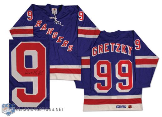 Autographed Wayne Gretzky New York Rangers Jersey