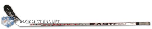 Daniel Alfredsson Game Used and Autographed Stick