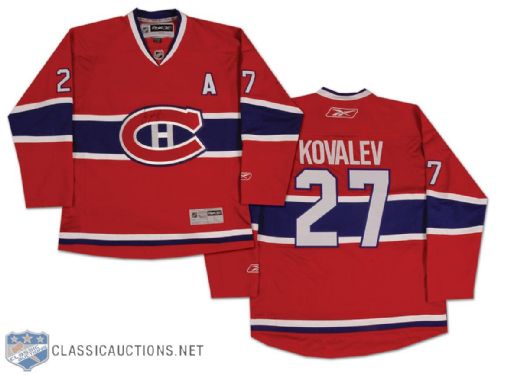 Autographed Alex Kovalev Montreal Canadiens Jersey