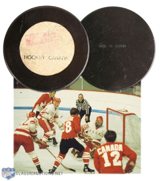 Rare 1972 Canada-Russia Series Game Puck Caught in Vancouver!