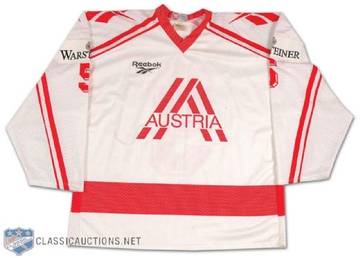 Heinze Team Austria 1994 World Championships Game Worn Jersey
