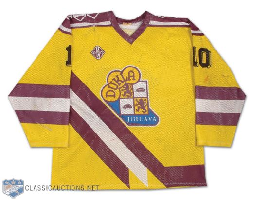 1988-90 Patrick Augusta Dukla Jihlava Game Worn Jersey