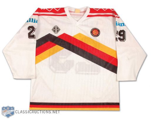 Andreas Brockmann Game Used 1990s German National Team Jersey