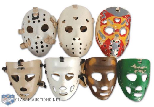 Vintage Goalie Mask Collection of 7