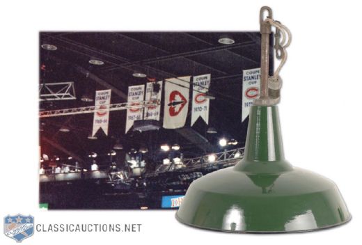 Vintage 1920s Light Fixture from the Montreal Forum