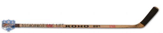 1977-78 Bryan Trottier New York Islanders Game Used Stick