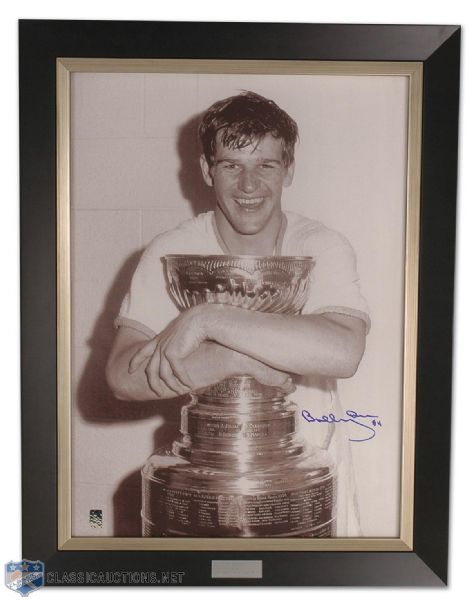 Bobby Orr “The Prize” Autographed & Framed Canvas