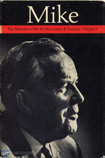 1972 Lester B. Pearson Autographed Autobiography