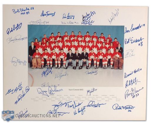 1972 Canada-Russia Summit Series Team Signed Photo