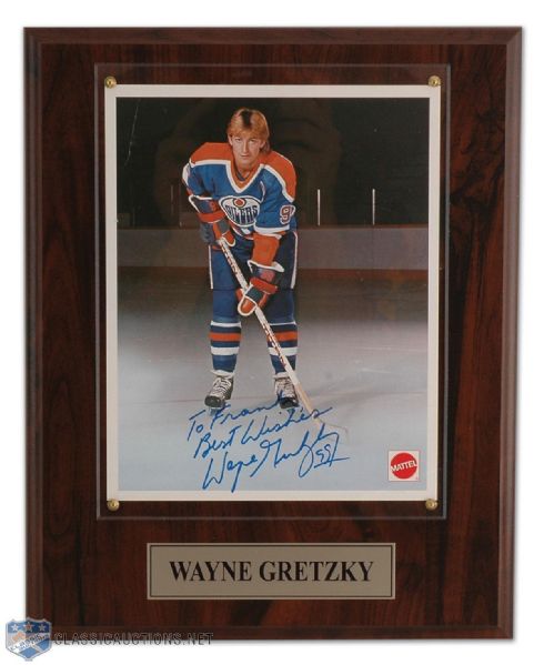 Gretzky, Parent & Lafleur Autographed Plaque Collection of 3