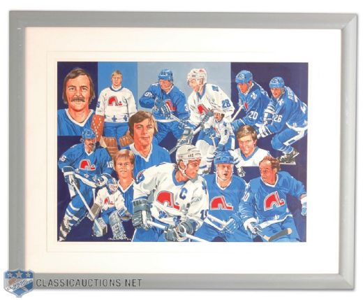 Quebec Nordiques Legends Original Painting by Carleton “Mac” McDiarmid