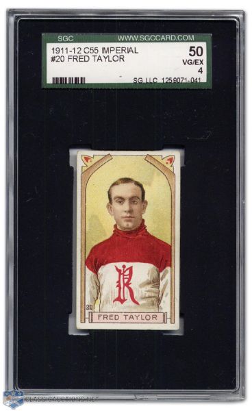 Fred “Cyclone” Taylor 1911-12 Imperial Tobacco C55 Hockey Card