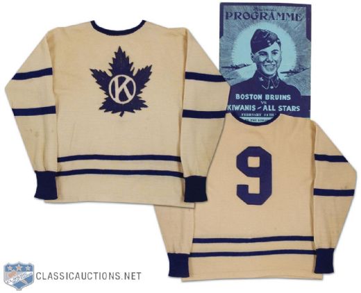 Don Metz 1943 Toronto Maple Leafs Kiwanis All-Stars Jersey