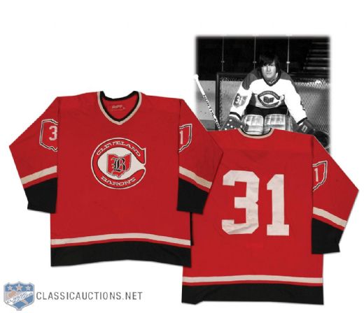 1976-77 Gary Simmons 1st Year NHL Cleveland Barons Game Worn Jersey