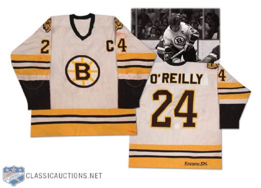 1983-84 Terry O’Reilly Boston Bruins Game Worn Jersey – Photo Matched!