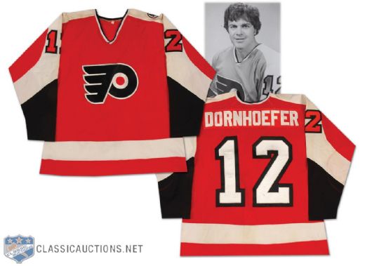 1977-78 Gary Dornhoefer Philadelphia Flyers Game Worn Jersey – Photo Matched! 
