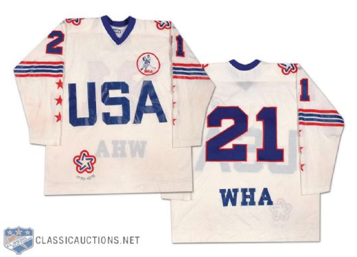 1976 WHA All-Star Game #21 Game Worn Jersey